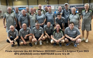 Finale régionale AS 3/4 saison 2022/2023 à Avignon
